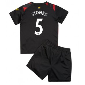 Manchester City John Stones #5 kläder Barn 2022-23 Bortatröja Kortärmad (+ korta byxor)